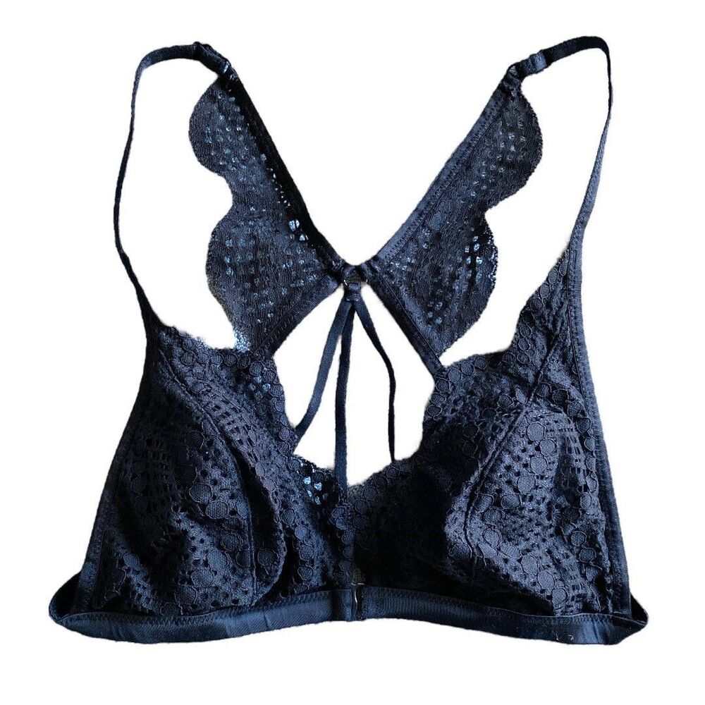 Victoria’s Secret Bralette Bra Underwire Bra Lace Semi Sheer sz small